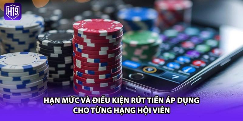 Hạn mức và điều kiện rút tiền áp dụng cho từng hạng hội viên